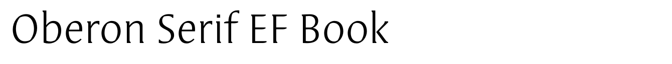 Oberon Serif EF Book image